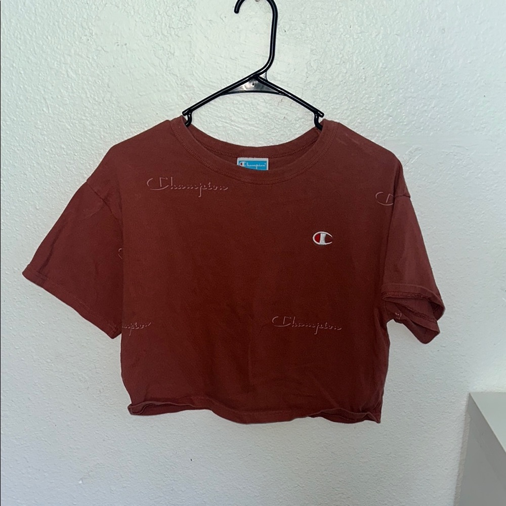 Champion Women's Red Crop Top